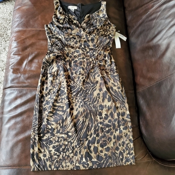 London Style Sleeveless Bodycon Dress Size 8 Animal Print Jungle Glam NWT Y2K - Picture 8 of 8